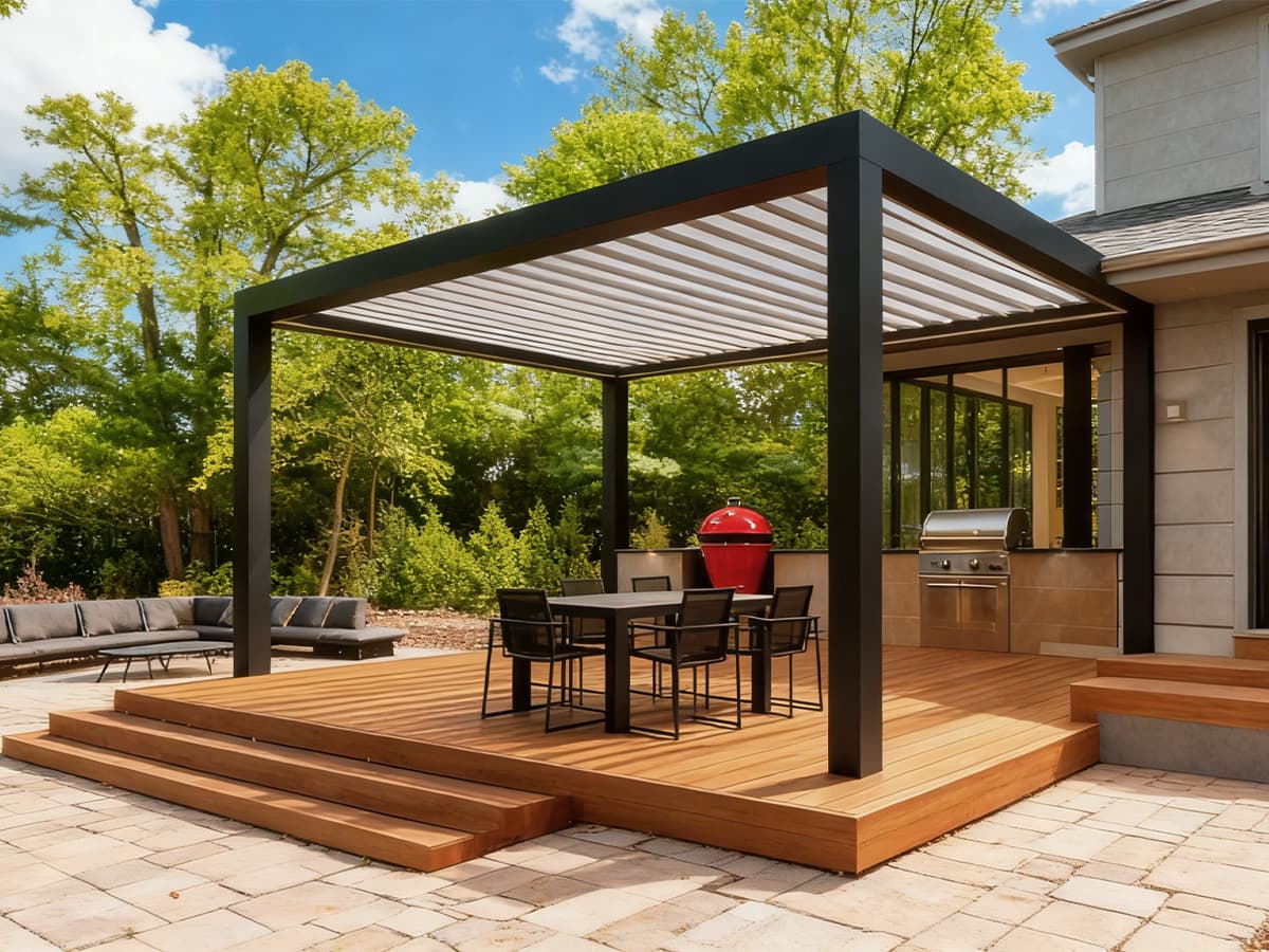 Comparison guide for louvered pergola and retractable pergola systems