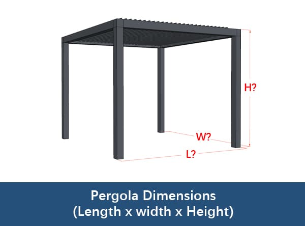 Measurement planning guide for custom aluminum pergola projects