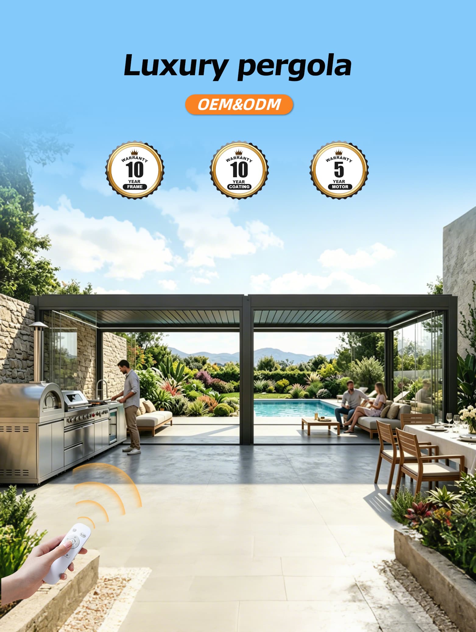 Motorized Louvered Pergola gallery image 4